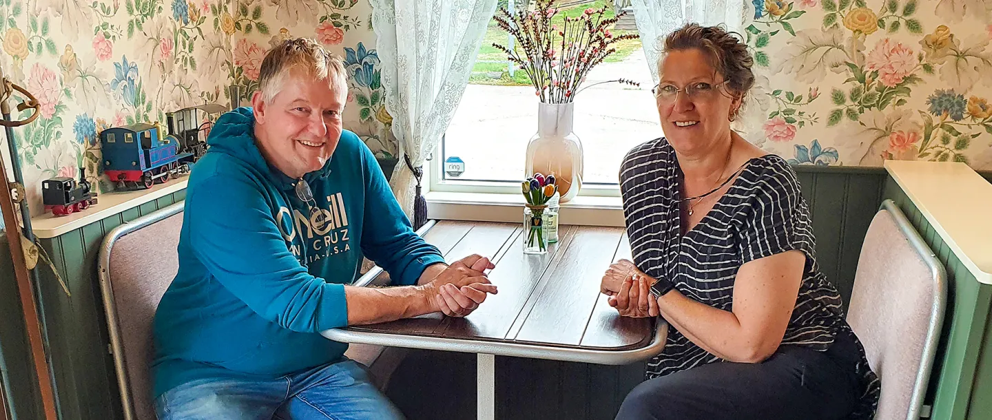 jacoline och jurjen i restaurangen